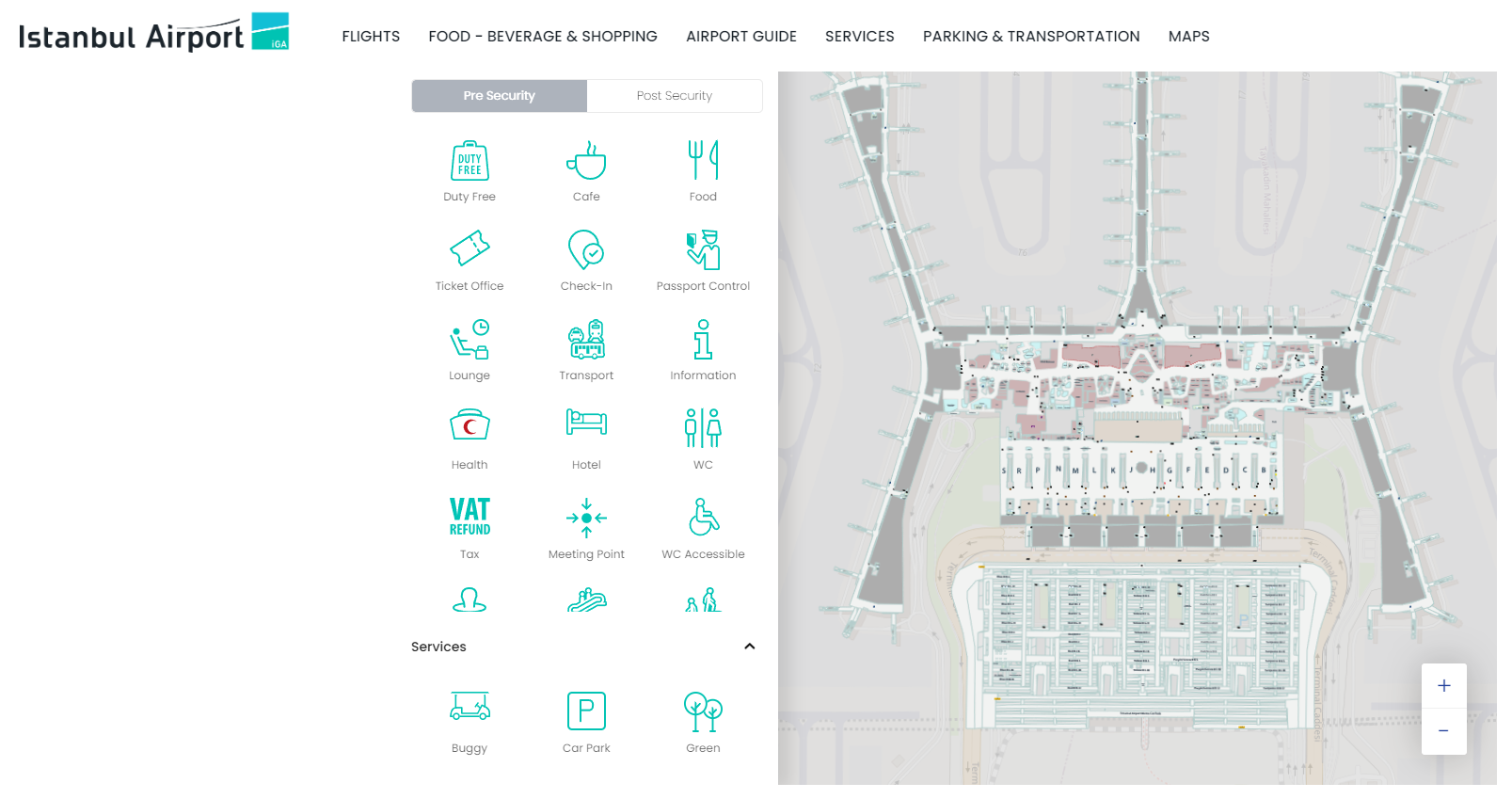 Istanbul Airport web map